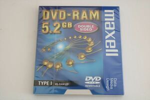 maxell DVD-RAM TYPEⅠ　VD-RAM52F　両面 5.2GB　REWRITABL