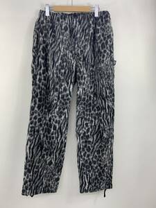 136-KM2883-100r STUSSY ステューシー WILDLIFE WOOL BEACH PANT ウール 総柄 アニマル柄 Mサイズ 22AW グレー