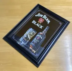 JIM BEAM BLACK  パブミラー  鏡  壁掛け  インテリア