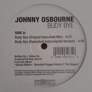 JOHNNY OSBOURNE / BUDY BYE(KENNY DOPE SUPER DUB MIX)/SLENG TENG,RAGGA HIP HOP,ダンスホール,DANCEHALL REGGAE,TOSHIYUKI GOTO