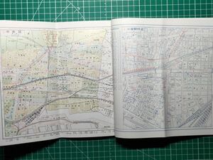 lk古本【区分地図帳】神戸 1989年 [バス路線バス停名入 さんちか＋尼崎西宮伊丹明石宝塚芦屋市主要部 トポス東山 ダイエー三宮 二葉町ほか