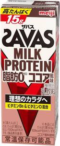 ココア風味 200ミリリットル (x 24) SAVAS(ザバス) MILK PROTEIN 脂肪0 ココア風味 200ml×24