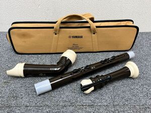 ⑪ YAMAHA ヤマハ バスリコーダー バロック式 YRB-302BⅡ ABS樹脂製 ソフトケース付属 G01