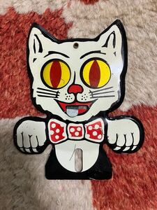 Vintage Cat license plate topper ビンテージ　ライセンスプレート　トッパー　ショベル　パン　ナックル チョッパー　チーター　AEE