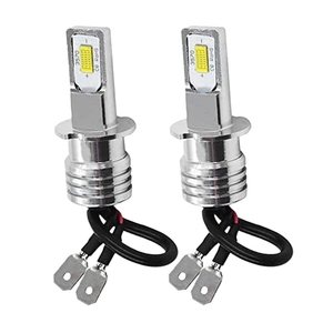 [2個] H3 LED 12V/24V 100W級 爆光 フォグランプ 白 ホワイト 無極性 6000K CSPチップ 【送料230円】