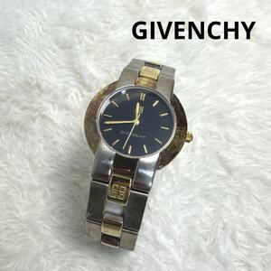 GIVENCHY ジバンシー クォーツ 腕時計 シルバー × ゴールド ロゴあり STAINLESS STEEL WATERRESISTANT 5ATM