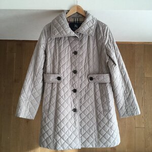 即決　美品 BURBERRY LONDON バーバリーロンドン チェック　　キルティング　コート11号TM