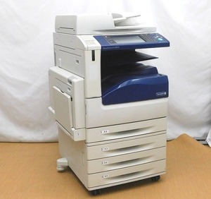 T735Tちょる☆FUJI Xerox 富士ゼロックス Docu Centre-V C5575 カラー複合機 コピー機 4段給紙 FAX プリンタ カウンター 408,438枚 現状品