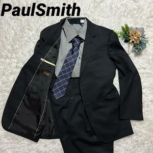 上品な一着 美品 ポールスミス コレクション セットアップ スーツ ブラック 黒 2B PaulSmith COLLECTION フォーマル (240926-ss-2y)