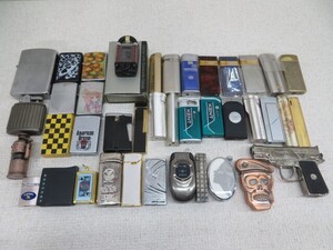 40台以上セット★Zippo/RONSON/北斗の拳/COMME CA DU MODE/TAKEO KIKUCHI オイルライター ガス ジッポ 喫煙具 大量 ジャンク USED 13661★