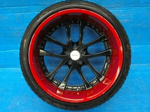 H【750】再塗装品 WEDS ウェッズ クレンツェLXZ 19インチ14J インセット-20 5H 114.3 355/25R19 おまけタイヤ付き 1本のみ