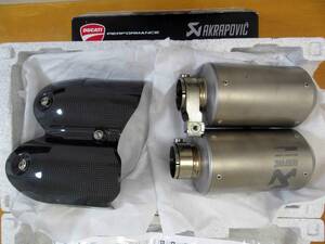 ★☆DUCATI ドゥカティ スーパースポーツ用 AKRAPOVIC アクラポビッチ 純正オプション スリップオンサイレンサー 美品中古☆★