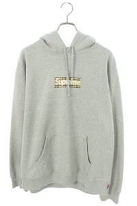 シュプリーム バーバリー パーカー Burberry Box Logo Hooded Sweatshirt サイズ:L バーバリーボックスロゴパーカー 中古 HJ12