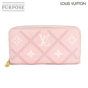 ルイ ヴィトン LOUIS VUITTON モノグラム アンプラント ブロデリー ジッピー ウォレット ラウンドファスナー 長財布 90237112