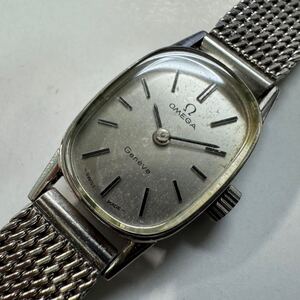 OMEGA オメガ Ω Geneve ジュネーブ Cal.1070 Ref.511.454 シルバー文字盤 手巻き レディース 手巻き 腕時計 中古　129-1