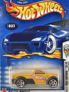 新品未開封 保管品 ミニカー 旧ロゴ Mattel マテル Hot Wheels ホットウィール 玩具 2003 FIRSTEDITIONS DODGE M80 25/42 ダッジ 黄色/294