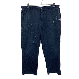 Dickies ワーク・ペインターパンツ W40 ディッキーズ ネイビー ビッグサイズ ロゴ 古着卸 アメリカ仕入 2305-378