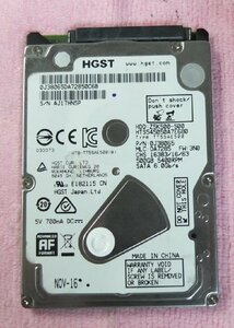 HGST 2.5インチ HDD 500GB 7mm 使用時間 29,244H