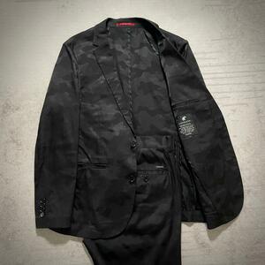 美品 LOVELESS ブラックカモ スーツセットアップ 1 迷彩