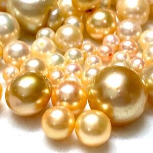 1円〜!!大量!!≪パールおまとめ775ct≫j 約155g 4.0-21.5mm ルース 裸石 宝石 pearl 真珠 ゴールデン アコヤ ベビーパール 白蝶 w4マ49