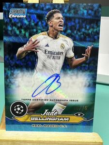 【75枚限定】【BLUE】 SSP 2023-24 TOPPS stadium club Jude Bellingham Real Madrid Auto