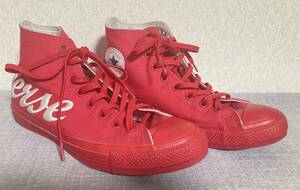 限定品！！ オールスター ハイカットシューズ ALL STAR 100 LOGO EMBROIDERY HI RED 1SC186