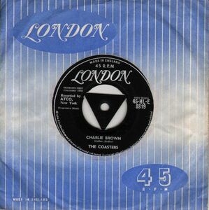 英7 The Coasters Charlie Brown 45HLE8819 London Records /00080