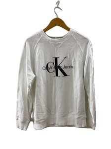 Calvin Klein Jeans◆スウェット/L/コットン/ホワイト//