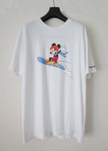 定価1.9万 21A/W ホワイトマウテニアリング × DISNEY ミッキープリント 半袖Tシャツ 3 ディズニー ミッキーマウス ※レターパック無料