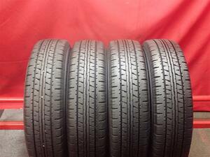 タイヤ4本 《 ダンロップ 》 エナセーブVAN01 [ 165/80R14 97/95N ]9/8.5分山★ 商用車 NV200 ボンゴn14