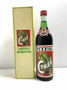 激レア　チナール　CYNAR アーティチョークの薬味酒　LIQUOR APERITIVO 17% 1000ml 箱付き　　オールドボトル　●