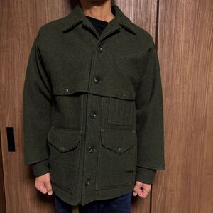 送料込み【42】FILSON ダブルマッキーノクルーザー フィルソン USA製　カーキ　ウール　アメカジ