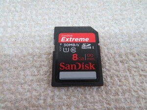 8GB★SanDisk SDカード Extreme サンディスク USED 12167①★！！