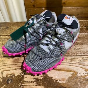 71 NIKE OFF-WHITE WMNS Waffle Racer ATHLETE IN PROGRESS CD8180-001 25cm [20231106]