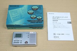 【ソニー SONY MZ-B10】MDレコーダー　MD再生可 液晶NG 現状!!　管24Z973