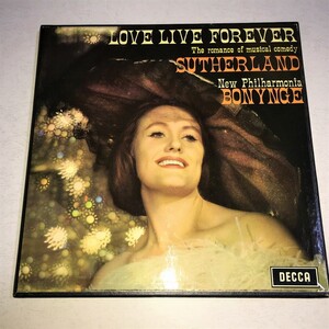 DECCA イギリス盤 サザーランド(S) 《LOVE LIVE FOREVER》 ミュージカル名曲集 2枚組 英初出