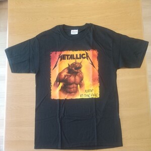 メタリカ 【正規品】 ロックＴシャツ⑥ 黒 Ｍサイズ 未使用 未使用ですが色褪せあり JUMP IN THE FIRE METALLICA 【コピーライト2005】