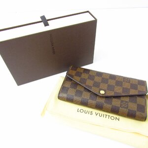 LOUIS VUITTON ルイ・ヴィトン ダミエ ポルトフォイユ・サラ 長財布 N60114★SB5258