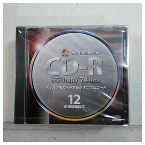 【未使用品】メディアサービス 12倍速書き込み対応CD-R CD-R74KDT×5枚セット