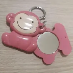 Charming Pink Monky key ling with mirror