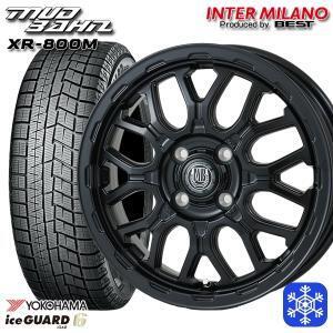 札幌 新品 冬セット マッドバーンXR-800M 14x4.5J +45 4H100 ヨコハマ　IG60 165/65R14インチ ハスラー等