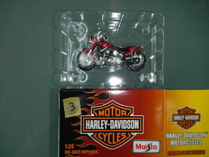 Maisto マイスト 1/24 Harley ハーレー FLSTF Street Stalker ストリートストーカー　バーガンディパール　NO3