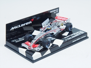 [ラスト1個]★新品★絶版品 マクラーレン メルセデス MP4-21 (No.4/2006ハンガリーGP)2位 ペドロ・デ・ラ・ロサ [530064314]