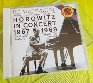 CD/ウラディミール・ホロヴィッツ『HOROWITZ IN CONCERT 1967/1968』（送料込）