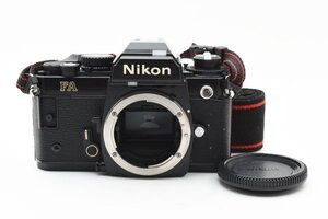 ★良品　動作確認済★ NIKON ニコン FA ブラック　フィルムカメラ　モルト新品交換済 防湿庫管理　#C991