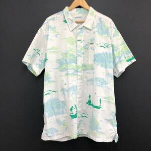 □Columbia 半袖シャツ XL 総柄 コロンビア メンズ Trollers Best SS Shirt FM7011 複数落札同梱OK B240712-1