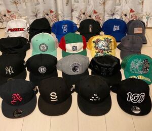 １円スタート！帽子超大量40個＋α！★NEWERA BRIXTON BRIEFING glamb DOLCE&GABBANA ebbets field等★キャップ 帽子 まとめ売り ジャンク