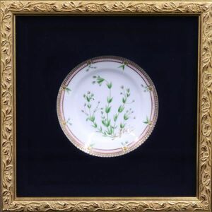 ROYAL COPENHAGEN ロイヤルコペンハーゲン フローラダニカ Flora Danica プレート 額皿 ノミノフスマ Stellaria uliginosa Murray