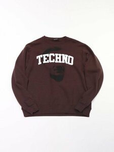 UNDERCOVER アンダーカバー 23AW (UC2C4891-2) SWEAT FASE TECHNO satinpatch スウェット 新品 B.BROWN 3 定価30800円