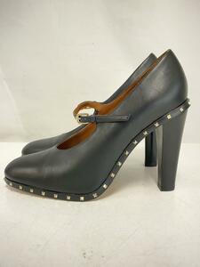 VALENTINO GARAVANI◆パンプス/39.5/BLK/レザー